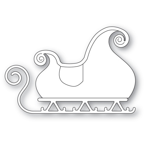 Memory Box Gilded Sleigh 94609 Cutting Die 100% Steel