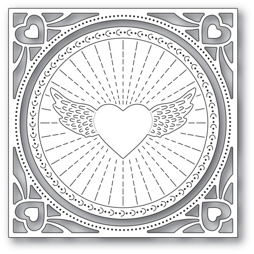 Memory Box Winged Heart Frame 94372 Cutting Die 100% Steel