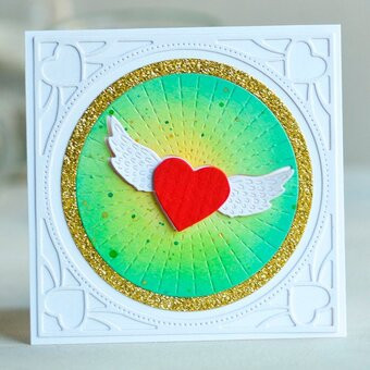 Memory Box Winged Heart Frame 94372 Cutting Die 100% Steel