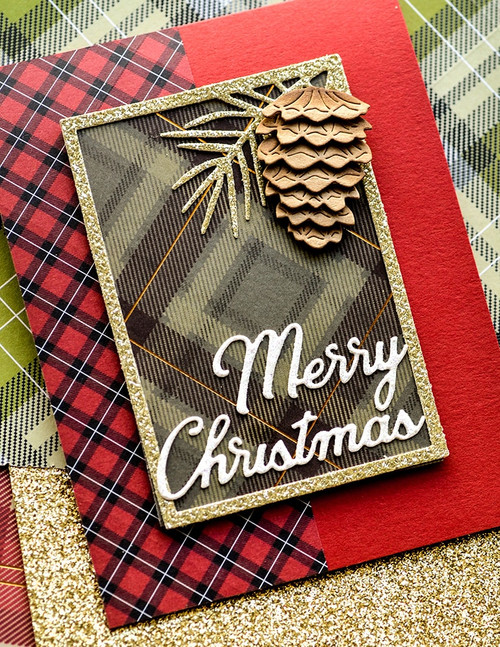 Memory Box Pointed Pine Needle Frame 94483 Cutting Die 100% Steel