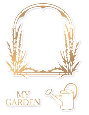 Couture Creations- Lavender Love Collection Cute & Create Dies- My Garden Frame