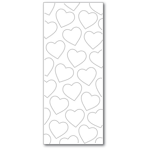 Memory Box Slim Pinpoint Heart Plate 94550 Cutting Die 100% Steel