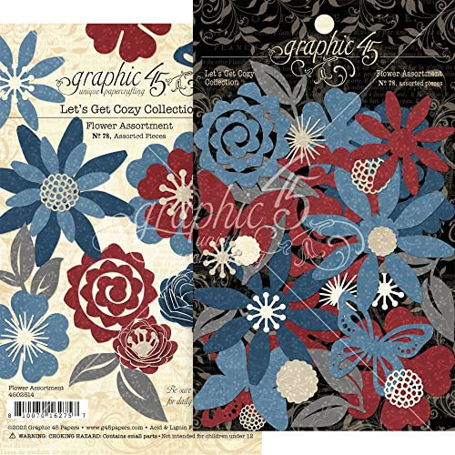 Graphic 45 Let's Get Cozy Flower Assortment