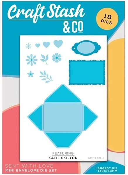 Craft Stash & Co by Katie Skilton- Sent with Love- Mini Envelope Die Set