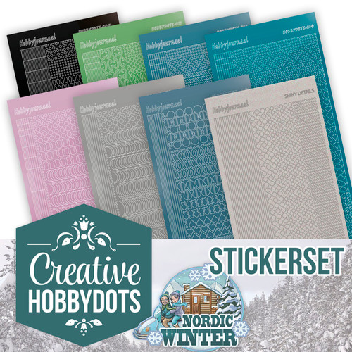 Find It Trading Creative Hobbydots 33 - Yvonne Creations - Nordic Winter (Hobbydot Sticker Pack Included)