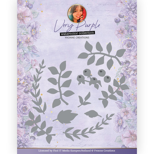 Find It Trading Yvonne Creations Very Purple Watercolor Collection- Very Purple Branches Die Set