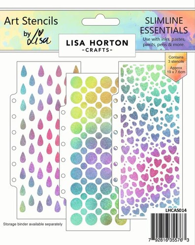 Lisa Horton Crafts- Layering Stencils- Slimline Essentials