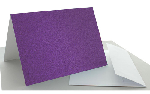 PA Paper Accents C&E 5x7 12pc Glitter Grape Jam