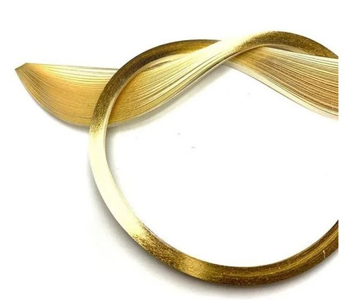 Quilled Creations 1/8" Gilded Quilling Paper - 30 Gold Edge on Ivory Quilling Paper