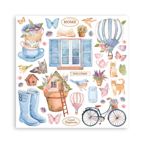 Stamperia 12x12 Paper Pad - Welcome Home (10 Double Sided Sheets)