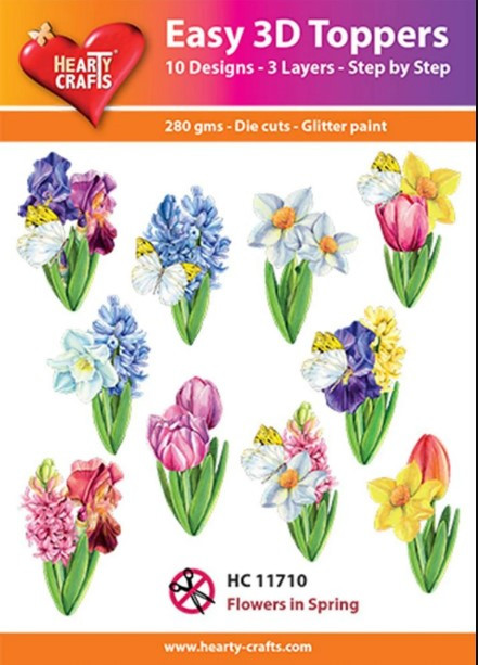 Hearty Crafts Easy 3D Toppers Flowers in Spring HC11710