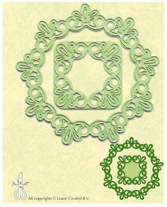 Leanne Creatief Frame Round Lace Cutting Dies 45.9890