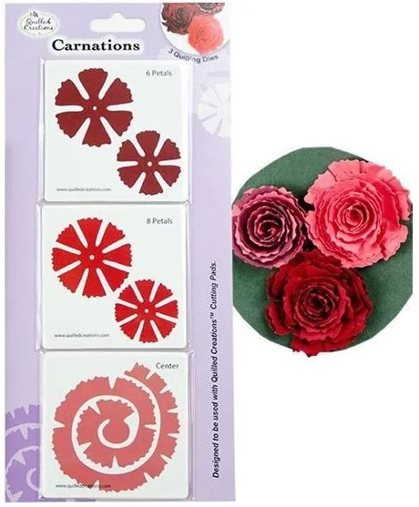 Quilled Creations Carnations Dies - 3 Dies