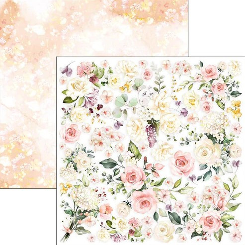 Ciao Bella 12"x 12" Patterns Paper Pad- 8 Double-sided papers- Blooming CBT066