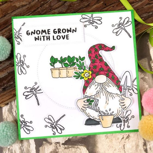 Hunkydory Crafts for The Love of Stamps- A6- Gnome Grown with Love