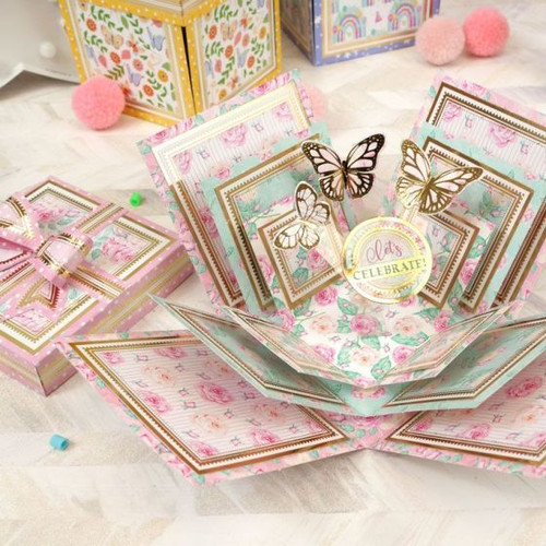 Hunkydory Crafts- Exploding Boxes Project Kit- Floral Box