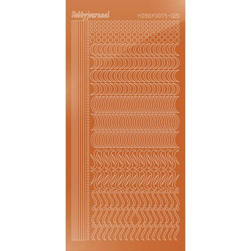 Find It Trading Hobbydots sticker style 20 - Mirror - Copper