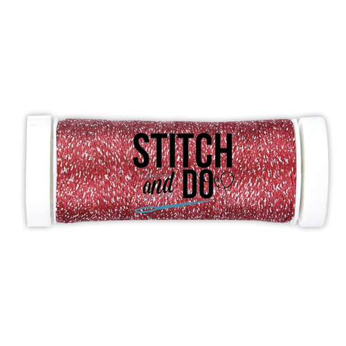 Stitch and Do Embroidery Sparkles Thread 120 m Roll- Red SDCDS03
