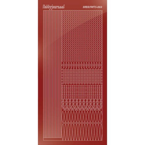 Find It Trading Hobbydots sticker style 3- Mirror - Red