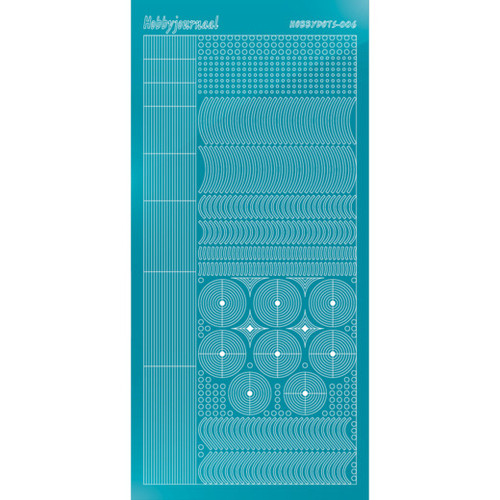 Find It Trading Hobbydots sticker style 6- Mirror - Azure Blue