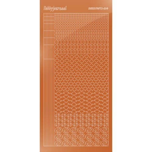 Find It Trading Hobbydots sticker style14 - Mirror - Copper