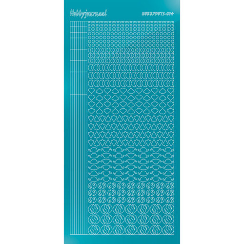 Find It Trading Hobbydots sticker style 14 - Mirror - Azure Blue