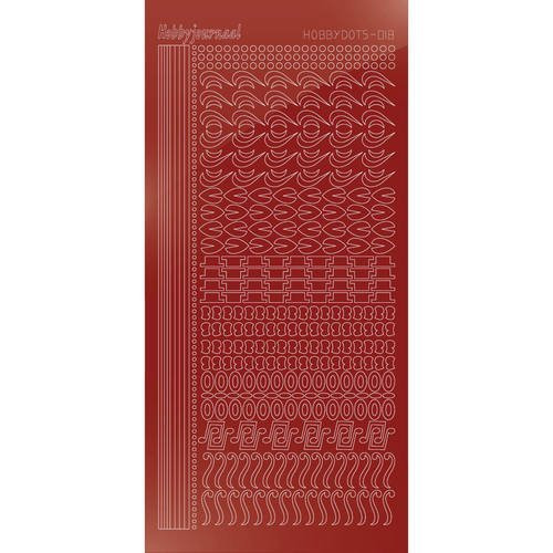 Find It Trading Hobbydots sticker - Style 18- Mirror - Red