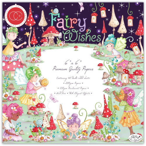Craft Consortium 6"x6", Fairy Wishes Paper Pad