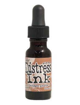 Ranger- Tim Holtz- Distress Ink Re-inker 0.5 fl oz- Vintage Photo