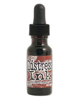 Ranger- Tim Holtz- Distress Ink Re-inker 0.5 fl oz- Aged Mahogany