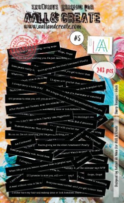 AALL & Create- Ephemera- Sharp Tongues- Black