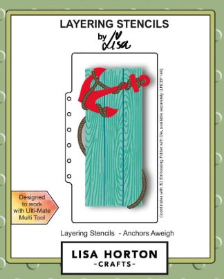 Lisa Horton Crafts- Layering Stencils- Anchors Aweigh