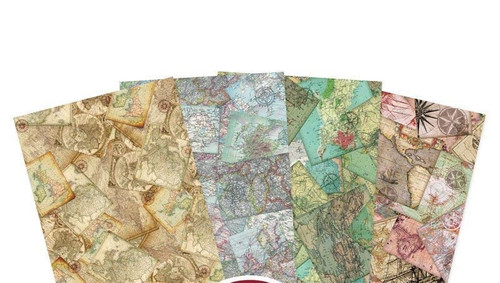 HunkyDory Crafts Essential Paper Packs - World Maps