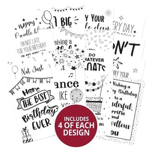 Hunkydory Crafts- Say it With Style Pocket Pad- Birthdays