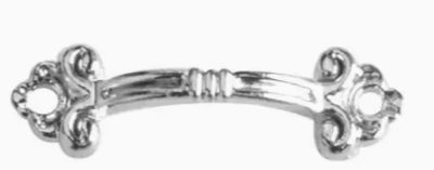 Beautiful Metal Door Pull -- Silver Sold Per -2-Piece pack #5794