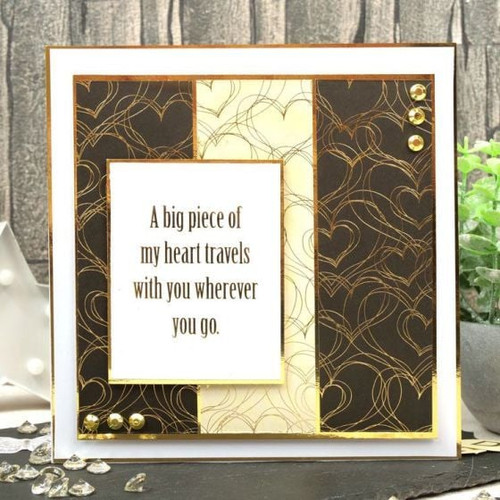 Hunkydory Crafts Stickables Self-Adhesive Foiled Paper Pack - Essential Colours