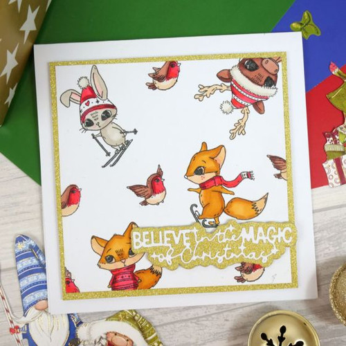 Hunkydory Crafts-For The Love of Stamps - Gnome for Christmas - Snow Much Fun - A6 Stamp