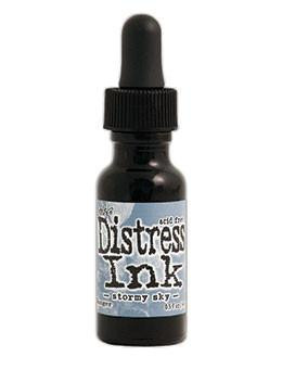 Ranger- Tim Holtz- Distress Ink Re-inker 0.5 fl oz- Stormy Sky