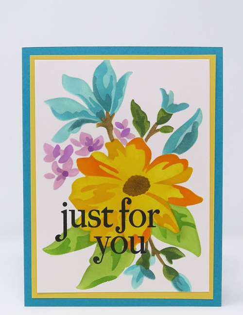 Memory Box Gracious Floral Clear Stamps CL5280