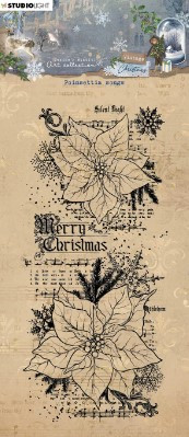 Studio Light Jenine's Mindful Art Collection- Vintage Christmas- Poinsettia Songs