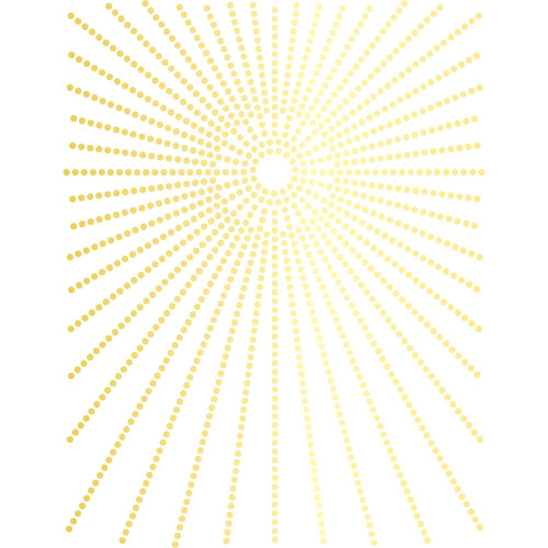 Memory Box 100% Steel Dot Burst Hot Foil Plate- MBF003