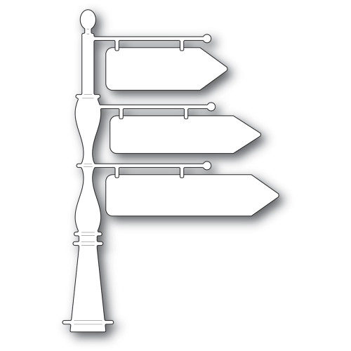 Memory Box 100% Steel Old Fashioned Sign Post Cutting Die- 94448