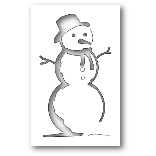 Memory Box 100% Steel Charming Snowman Collage Cutting Die- 94498