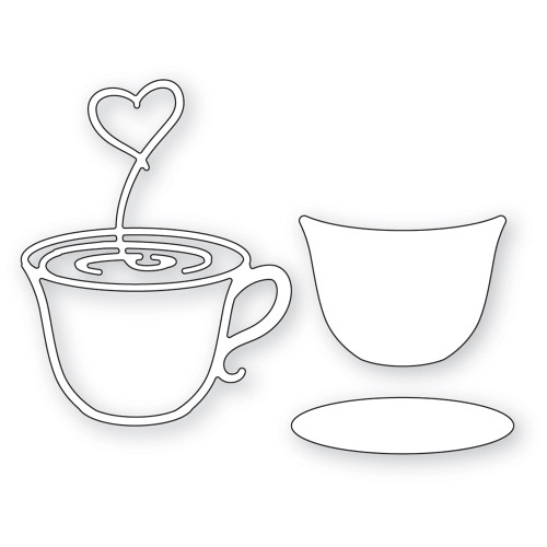 Memory Box 100% Steel Cuppa Love Cutting Die- 94637