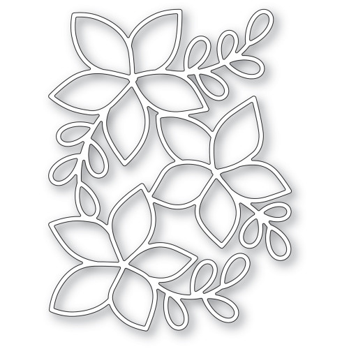 Poppystamp Die- Poinsettia Background