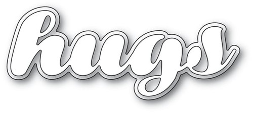 Poppystamp Die- Luscious Script Hugs