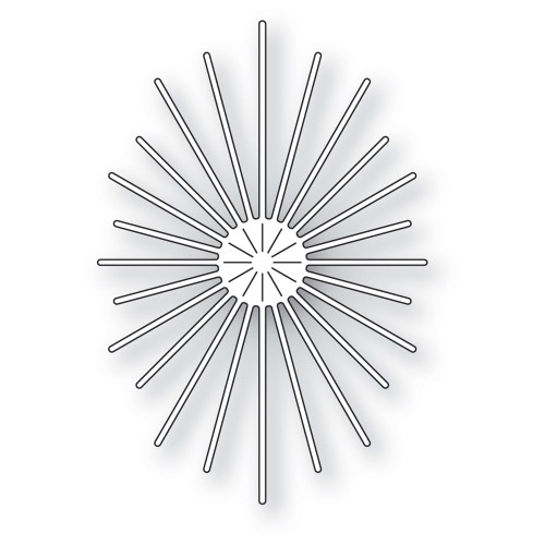 Poppystamp Die- Oval Burst