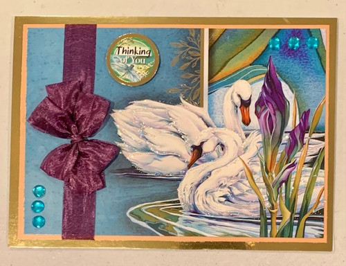Live Stream Work Along Class Kit -- Hunkydory Animal Kingdom --Love Conquers (FrogS Swans)