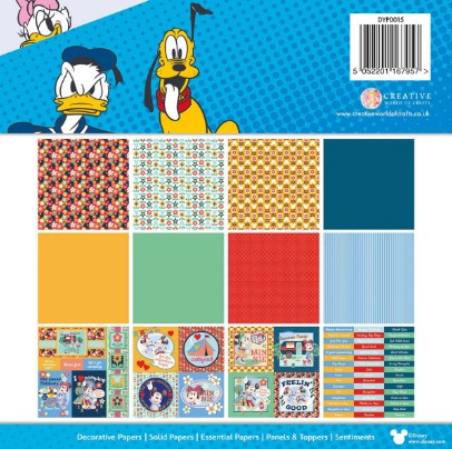 Disney Mickey and Friends 8x8 Card Making Pad- Mickey and Minnie