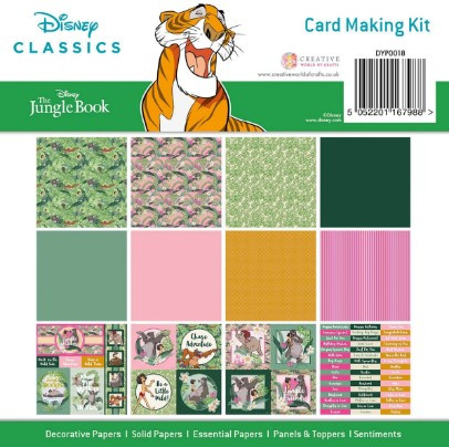 Disney Classics 8x8 Card Making Kit- The Jungle Book